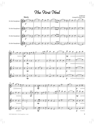 Swingin' Christmas Quartets - Bert Lochs - Partition - Saxophone